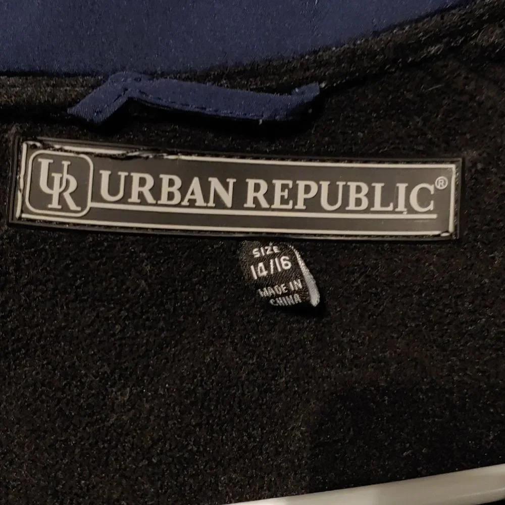 Urban Republic navy jacket Sz 14/16
